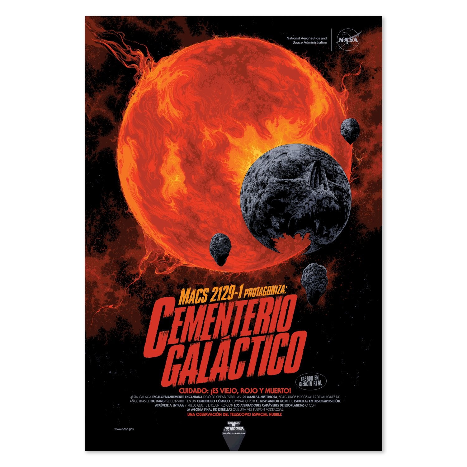 Galactic Graveyard, Cementerio Galáctico Spanish edition poster print